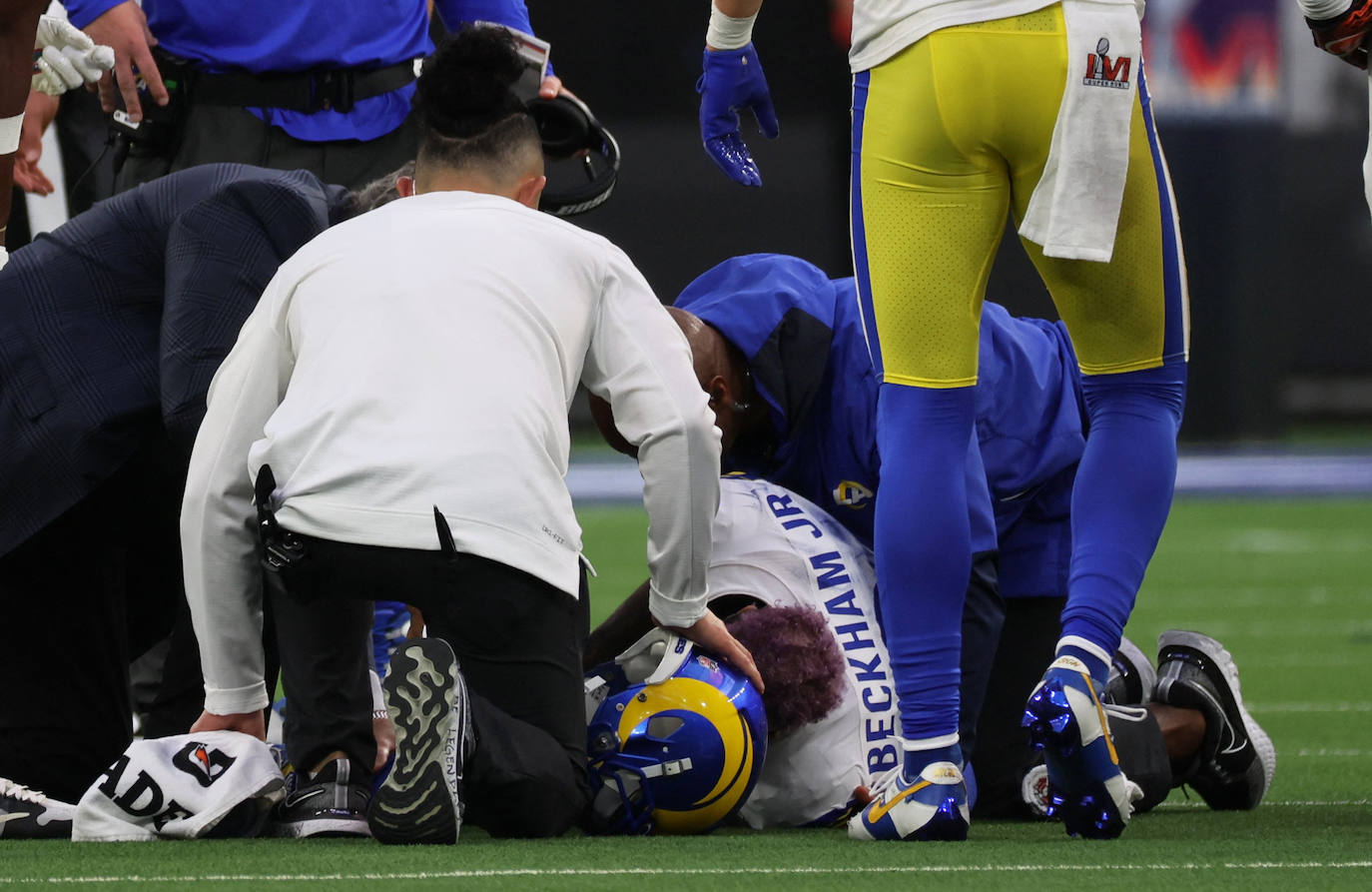 La lesión de Odell Beckham Jr. fue uno de los momentos clave del partido. 