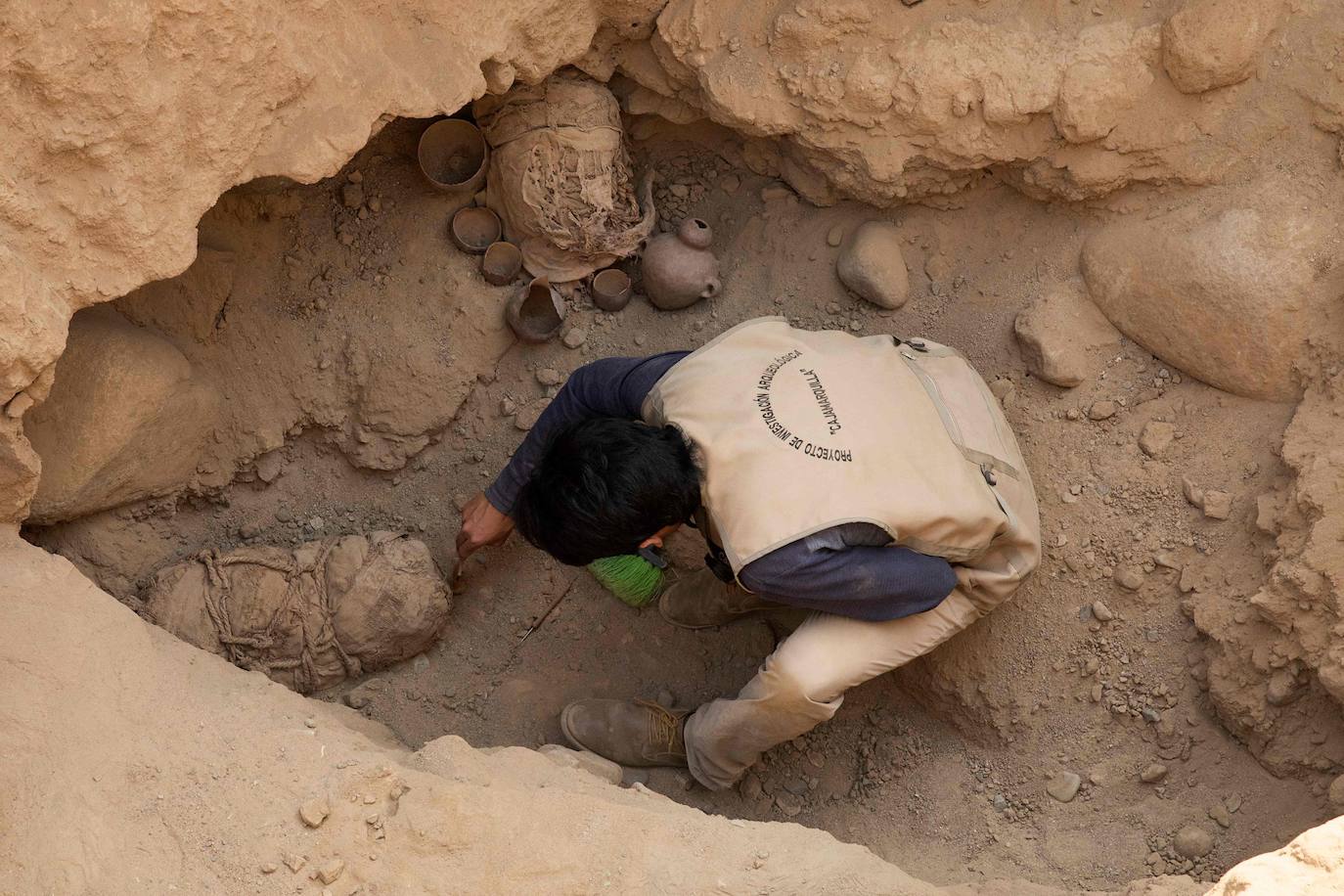 Hallazgo arqueológico | Fotos: Hallan 14 momias de un sacrificio preinca