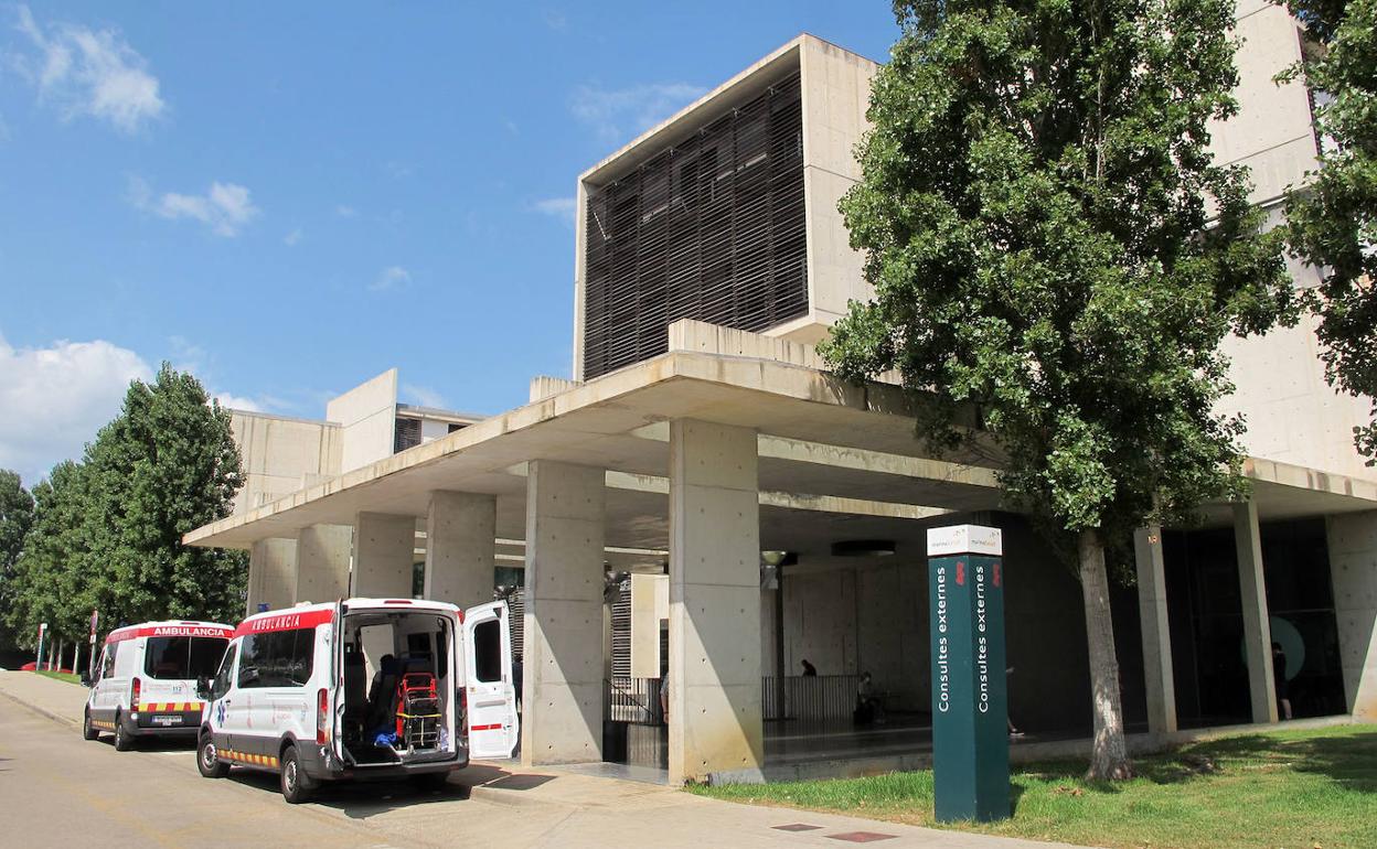 El acceso a consultas externas del hospital de Dénia. 