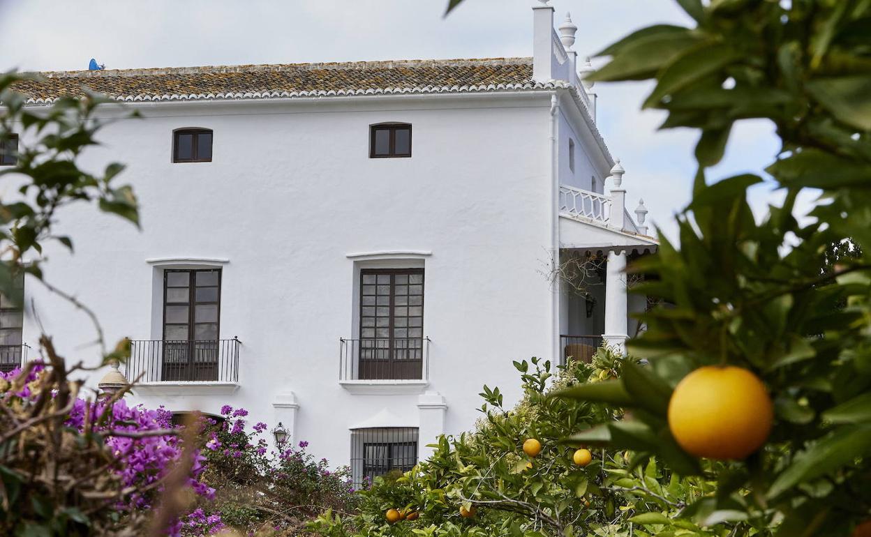 La finca de Francisco Brines en Oliva. 