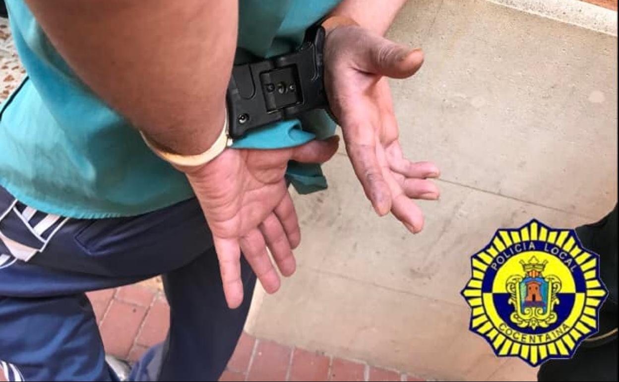 El operativo culminó con la detención. 