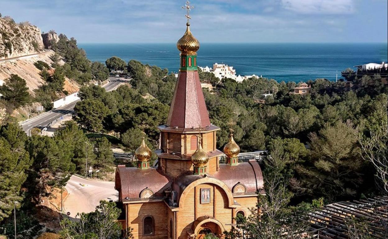 Imagen de la primera iglesia ortodoxa rusa construida en España en el municipio de Altea