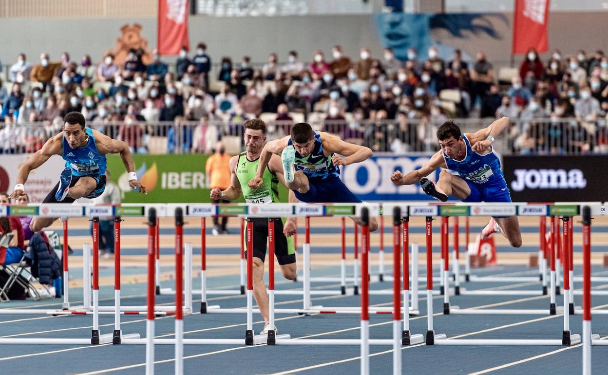 Final en la que Llopis, a la derecha, ha acabado segundo en Orense.