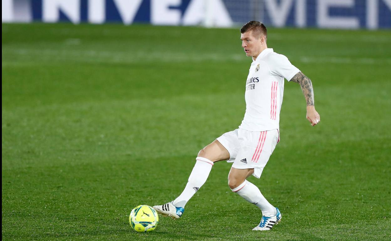 Kroos, en un partido de esta temporada.