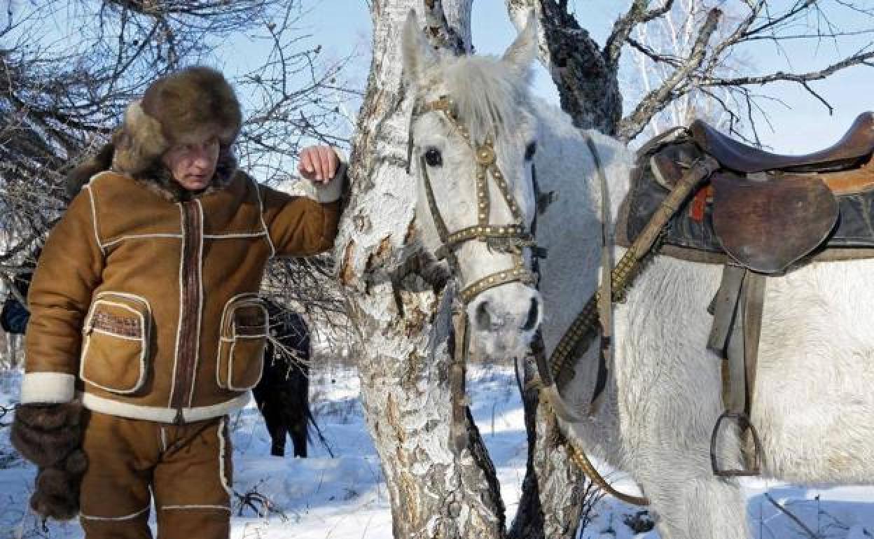 El presidente ruso Putin en una estancia en Siberia.