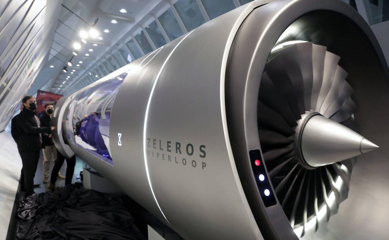 La maqueta del prototipo de 'hyperloop' de Zeleros. 