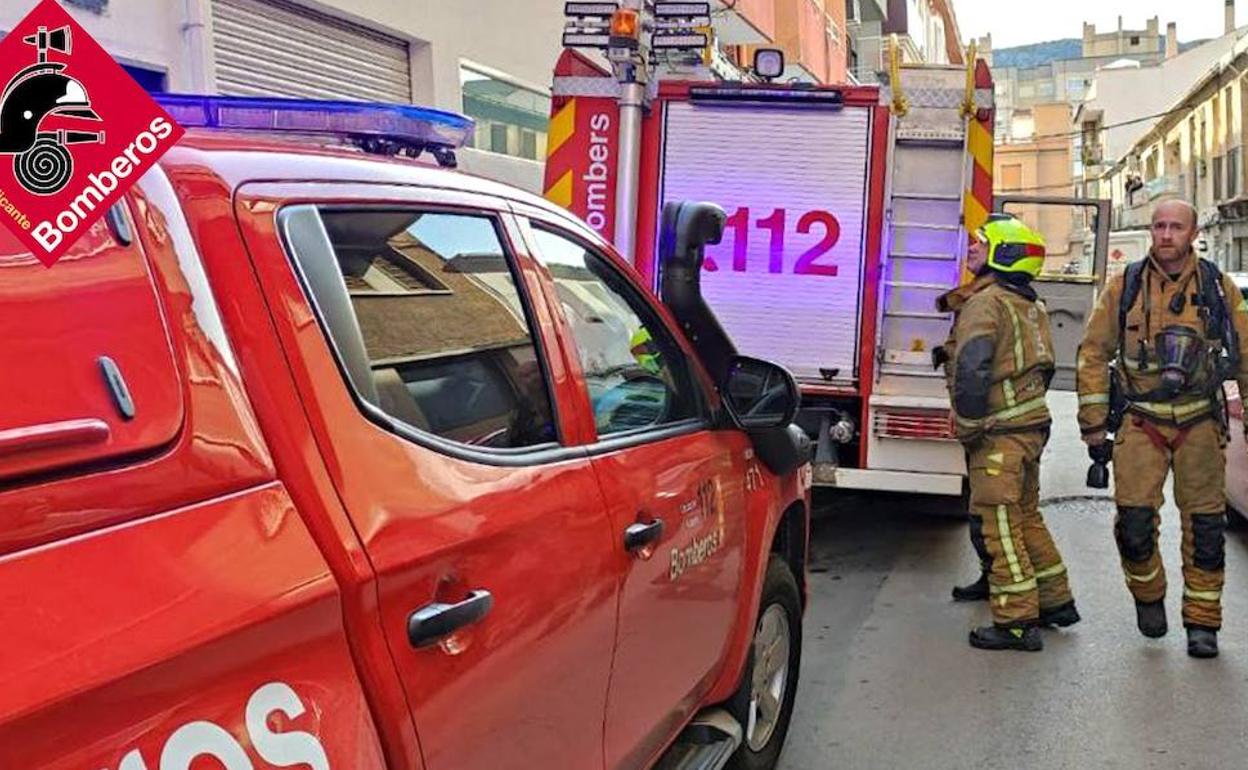 Intervención de los bomberos del Consorcio Provincial. 