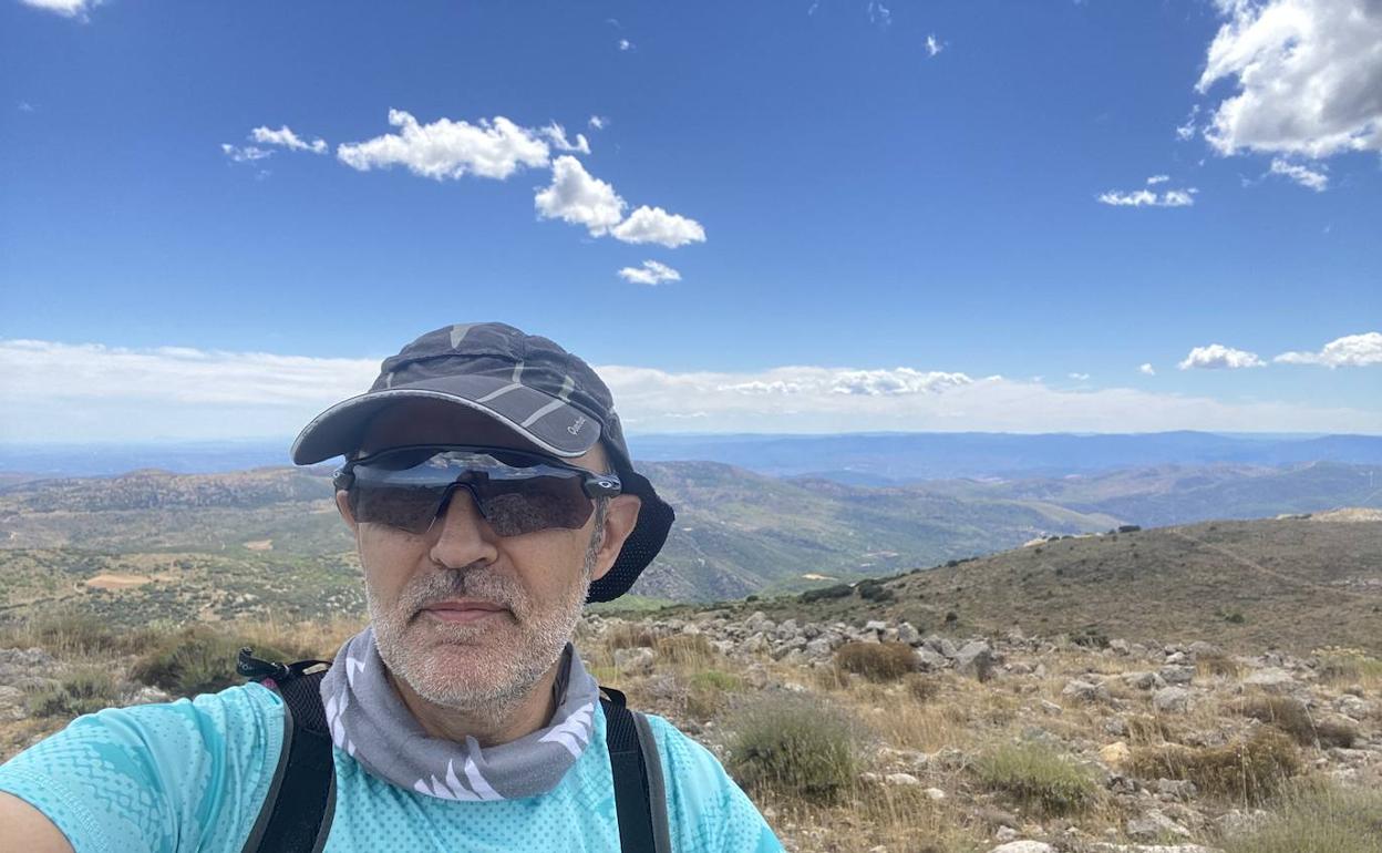 Jesús Ruiz, disfrutando de su pasión, el trail running. 