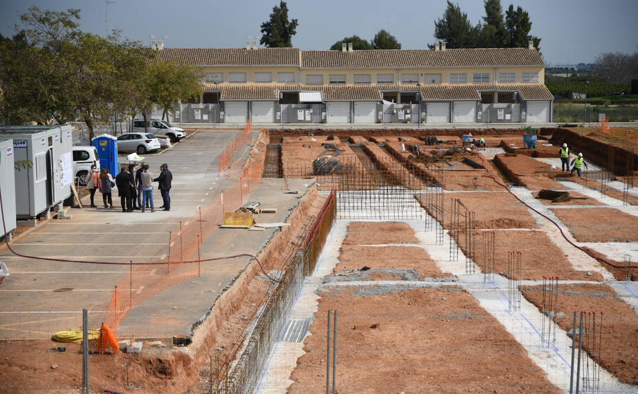 Estado de las obras del centro educativo. 