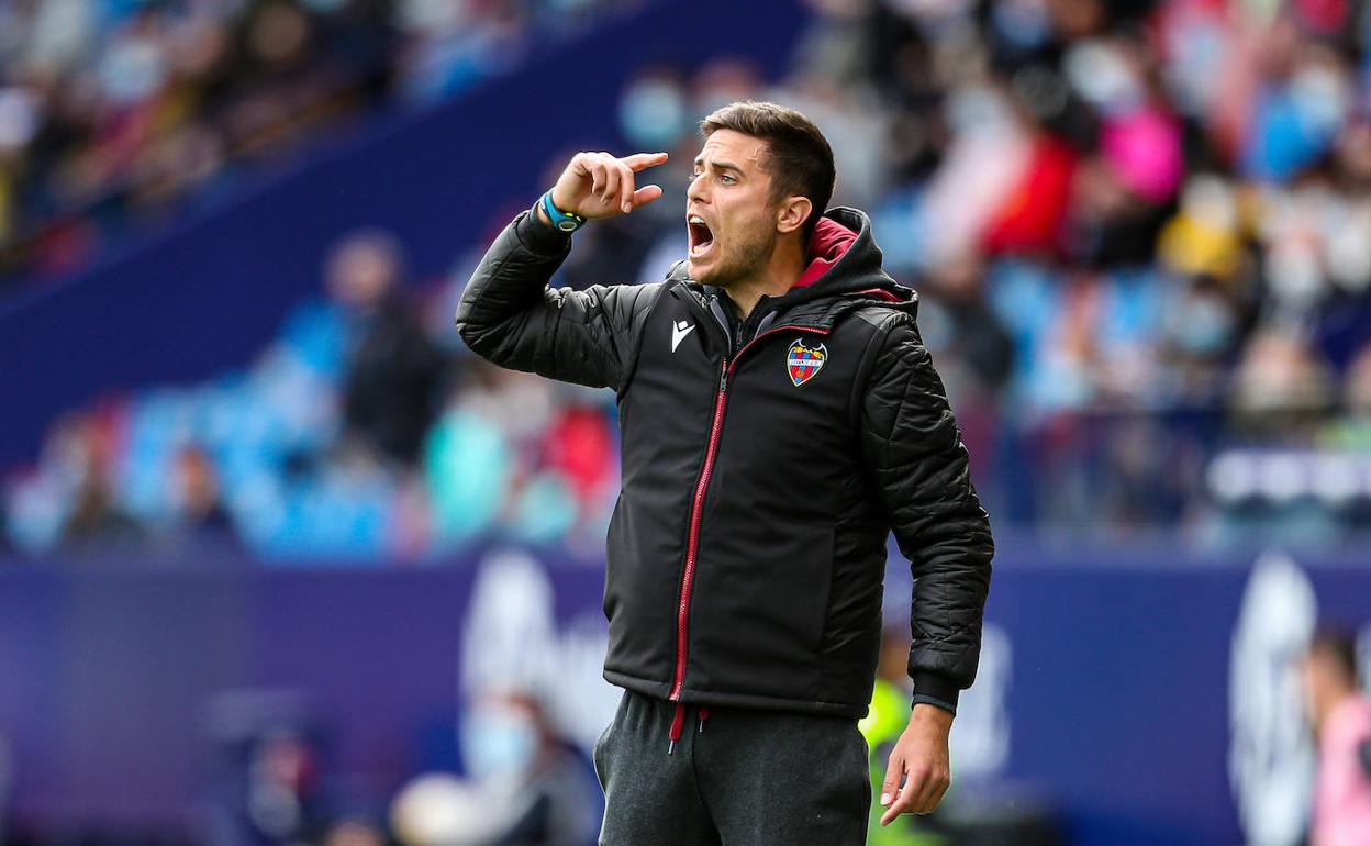 Alessio Lisci, durante el partido entre el Levante y el Espanyol.