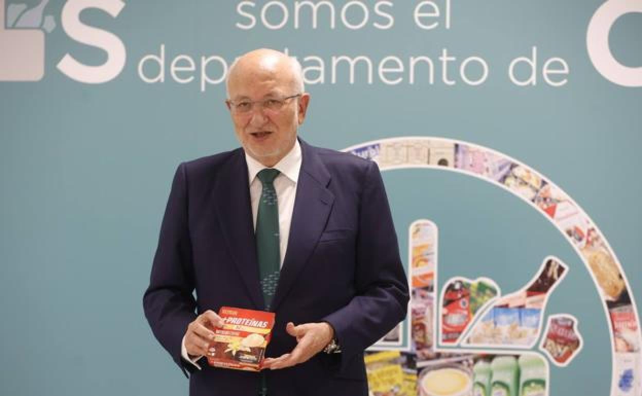 Juan Roig, en la presentación de resultados de Mercadona. 