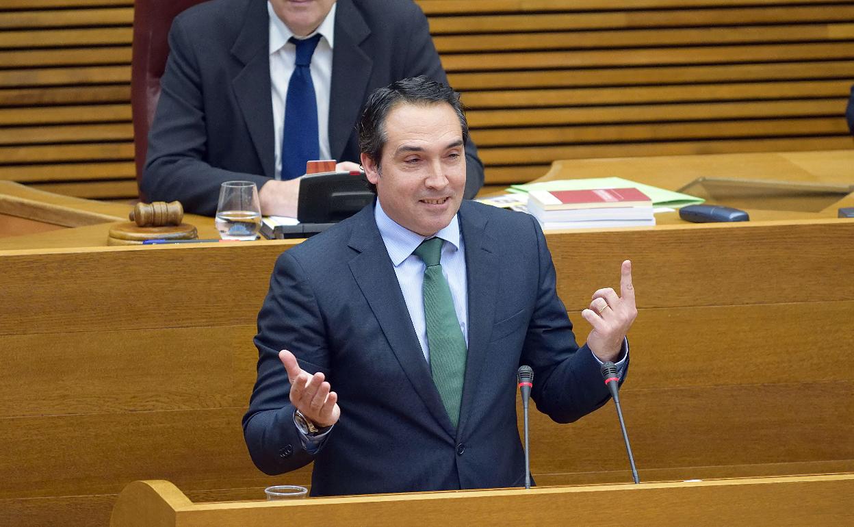 Rubén Ibáñez, en una intervención en Les Corts. 