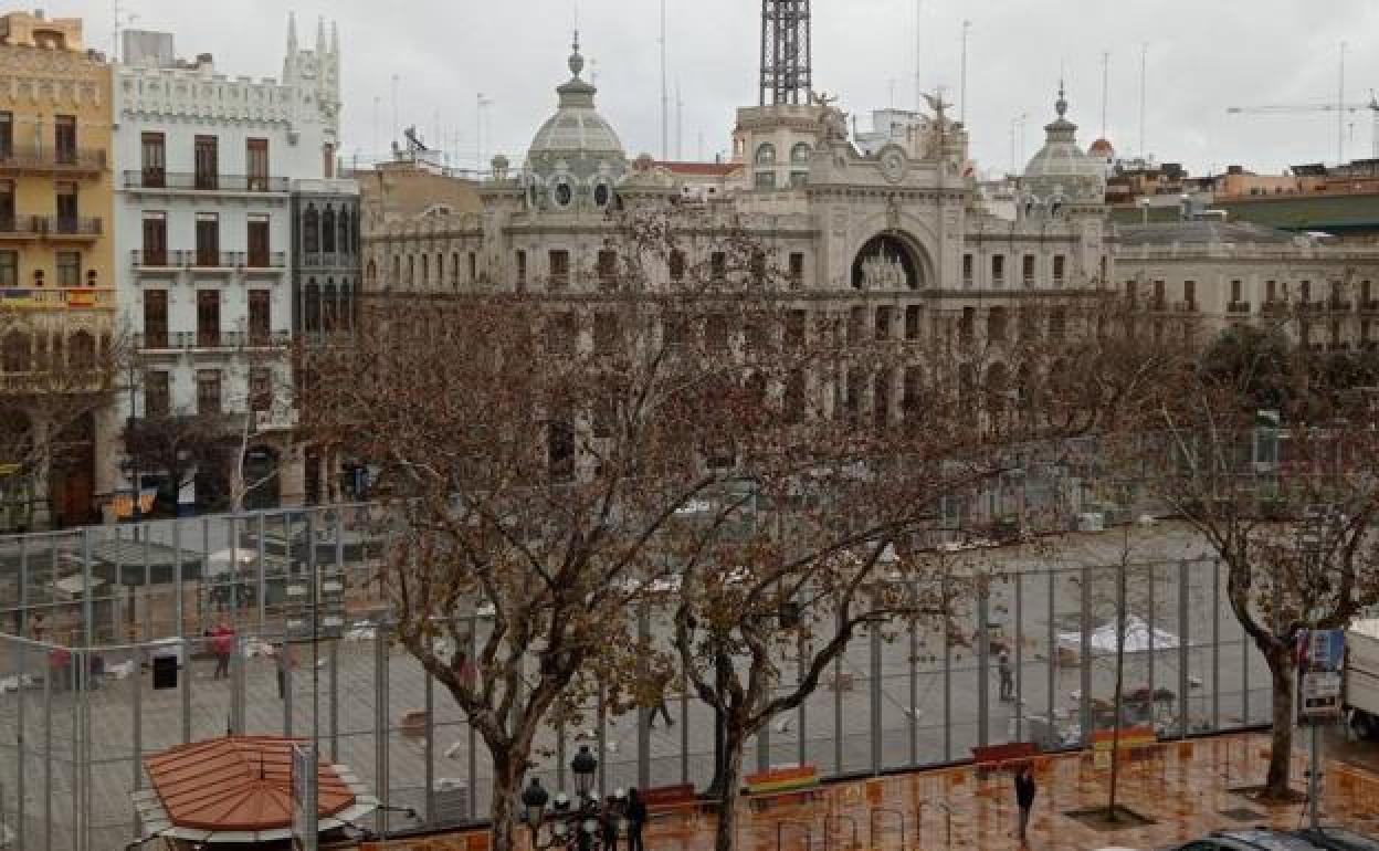 La mascletà de este jueves, cancelada por la lluvia.