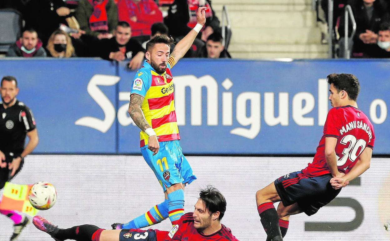 José Luis Morales, durante el partido contra Osasuna del pasado sábado.