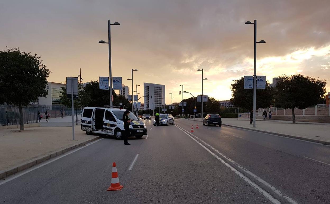 Un control de la Policía Local de Torrent. 