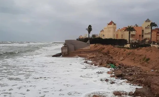Estado de la playa de La Goleta. 