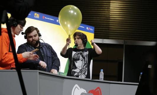 Ibai Llanos y El Rubius en el Campeonato Mundial de Globos.