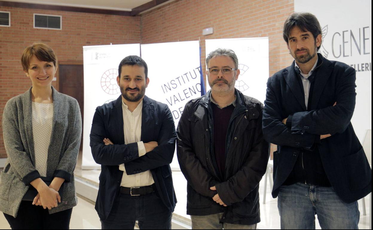 Marga Landete, Vicent Marzà, Roberto García y José Luis Moreno. 