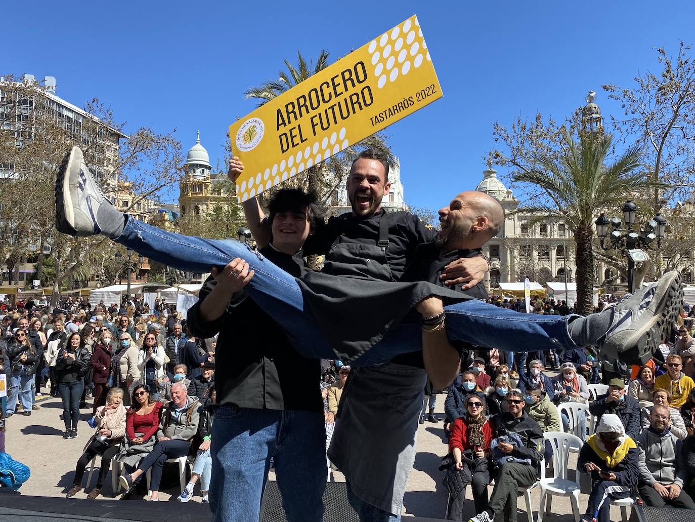 Jorge Moreno, del restaurante Vozar de Alicante, ganador del concurso del festival TastArròs. 