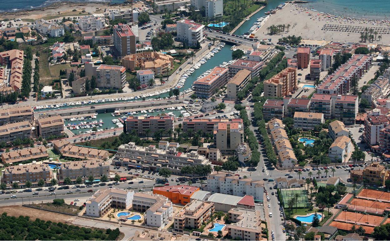 Vista aérea de Xàbia. 