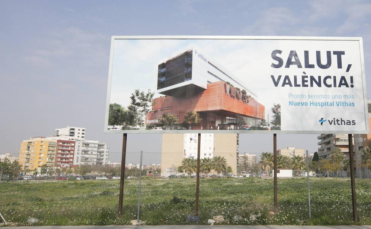 Solar donde irá el futuro centro hospitalario. 