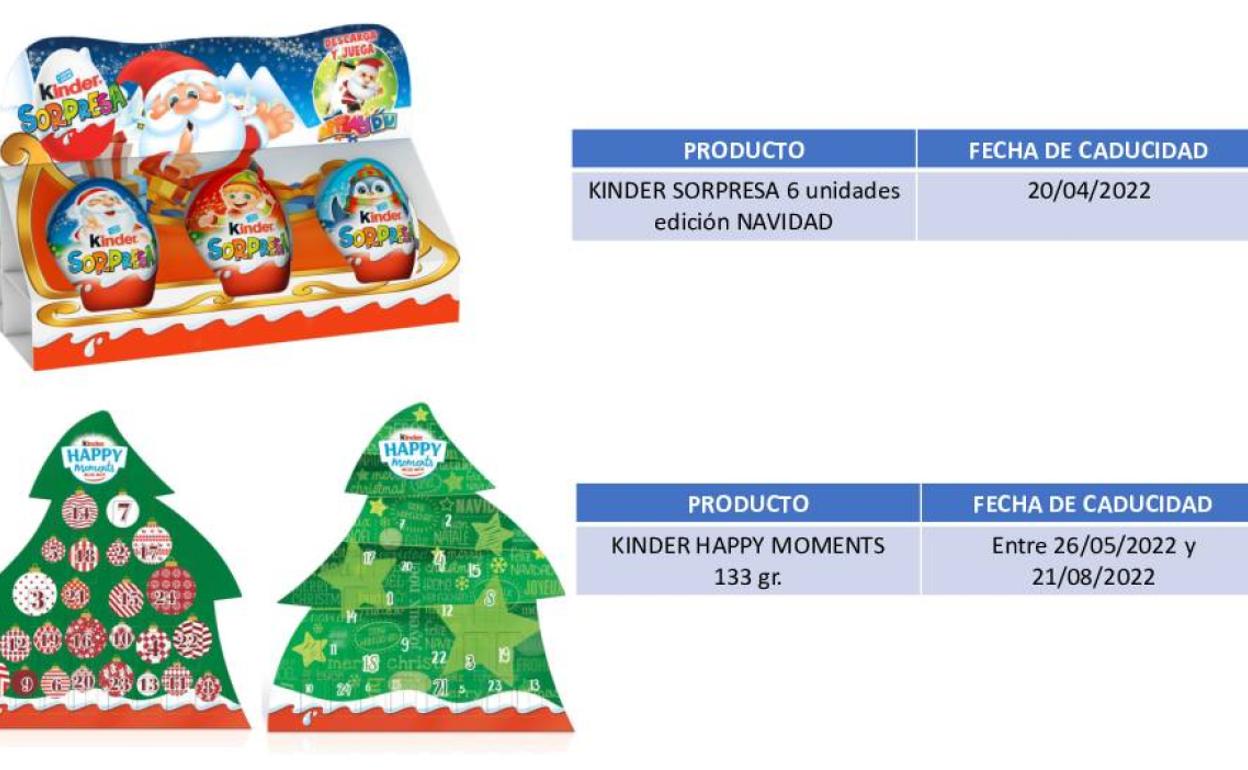 Ferrero, Kinder | Ferrero retira en España algunos lotes específicos de huevos Kinder: estos son los lotes afectados