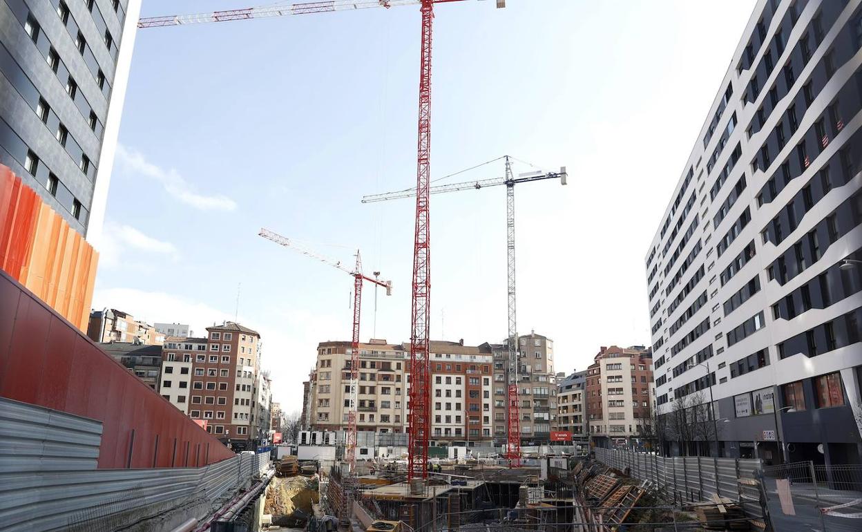 Una finca en construcción. 