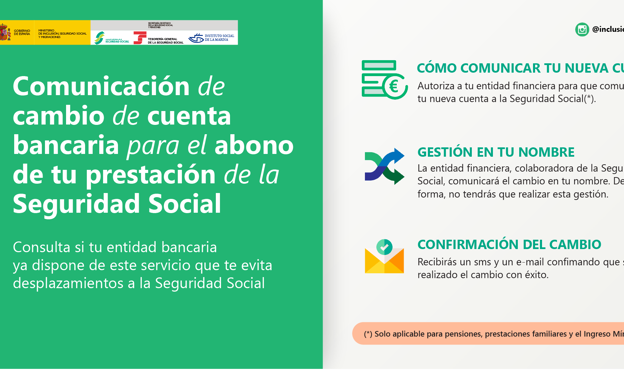 La Seguridad Social avisa de una novedad para seguir cobrando la pensión o el IMV si ha cambiado el número de cuenta del banco