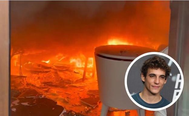 Miguel Herrán grita desesperado y a lágrima viva por el incendio de su casa