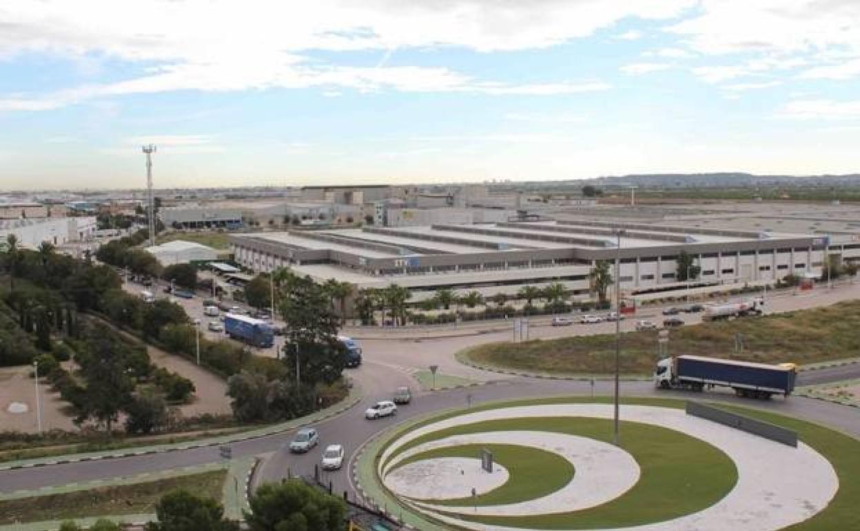 Una zona industrial en Riba-roja de Túria. 