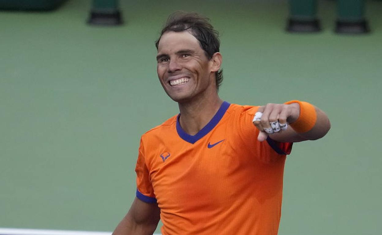 Rafa Nadal, en marzo en Indian Wells. 