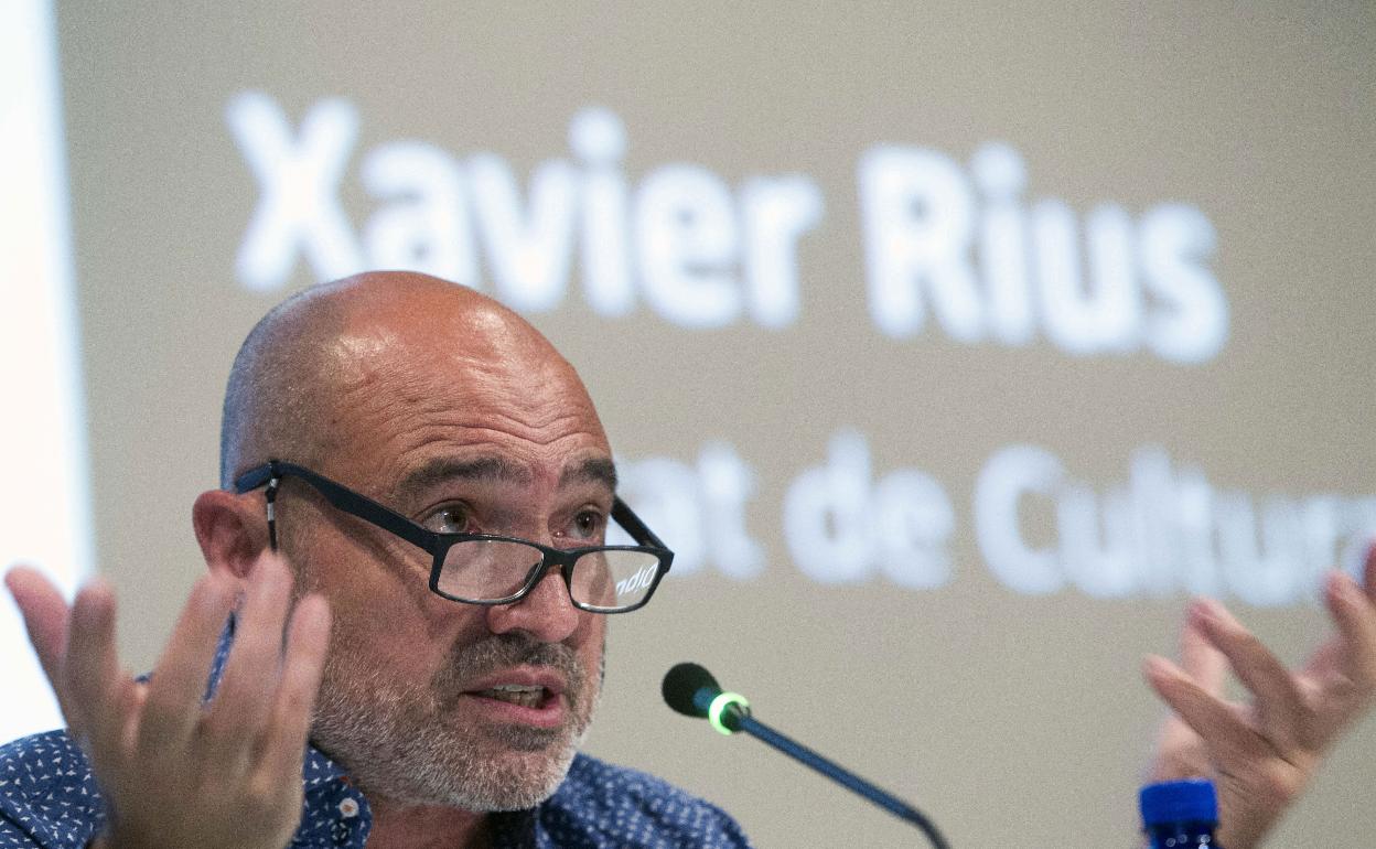 El diputado de Cultura y portavoz de Compromís Xavier Rius. 