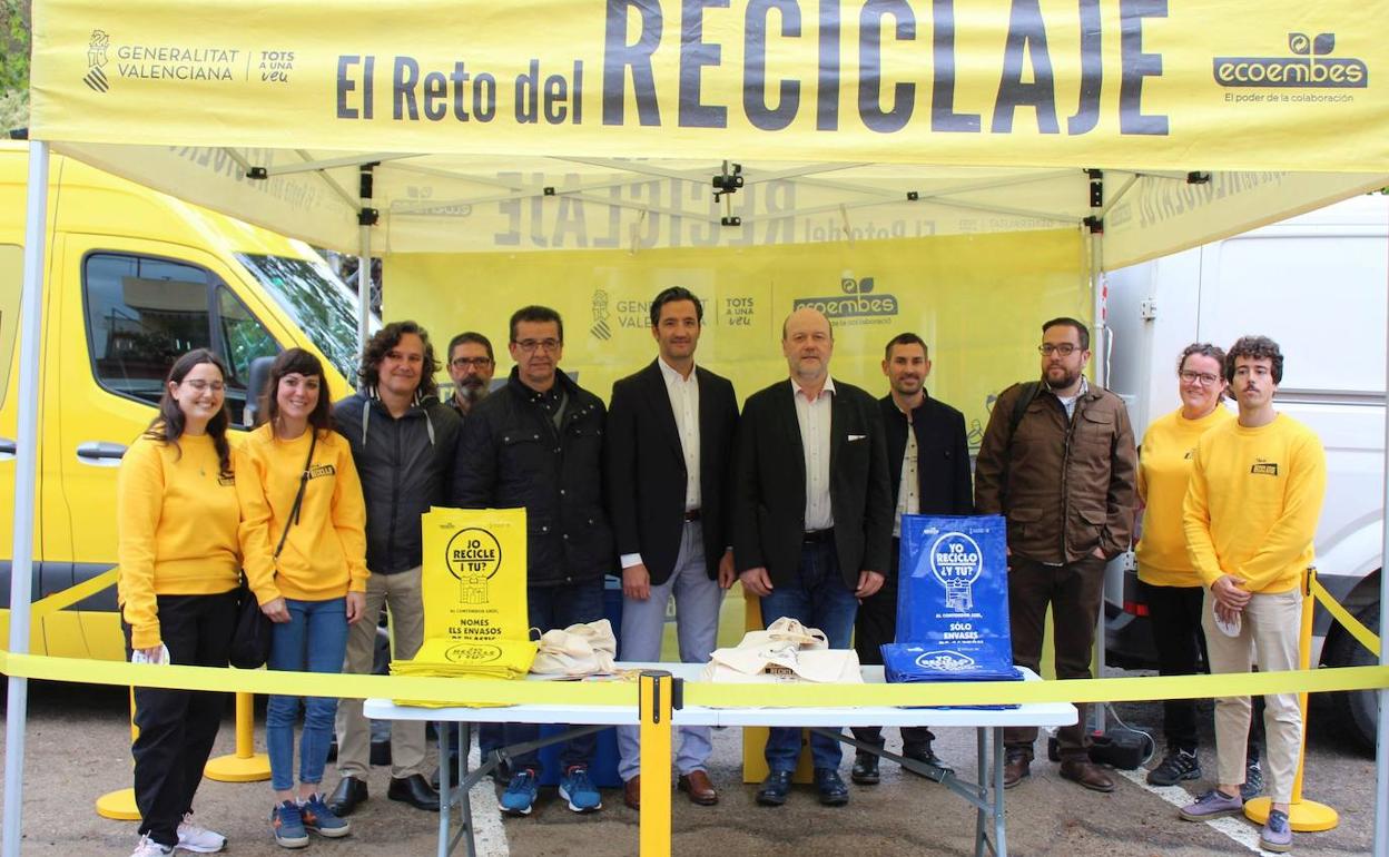 La presentación del reto en Almàssera. 