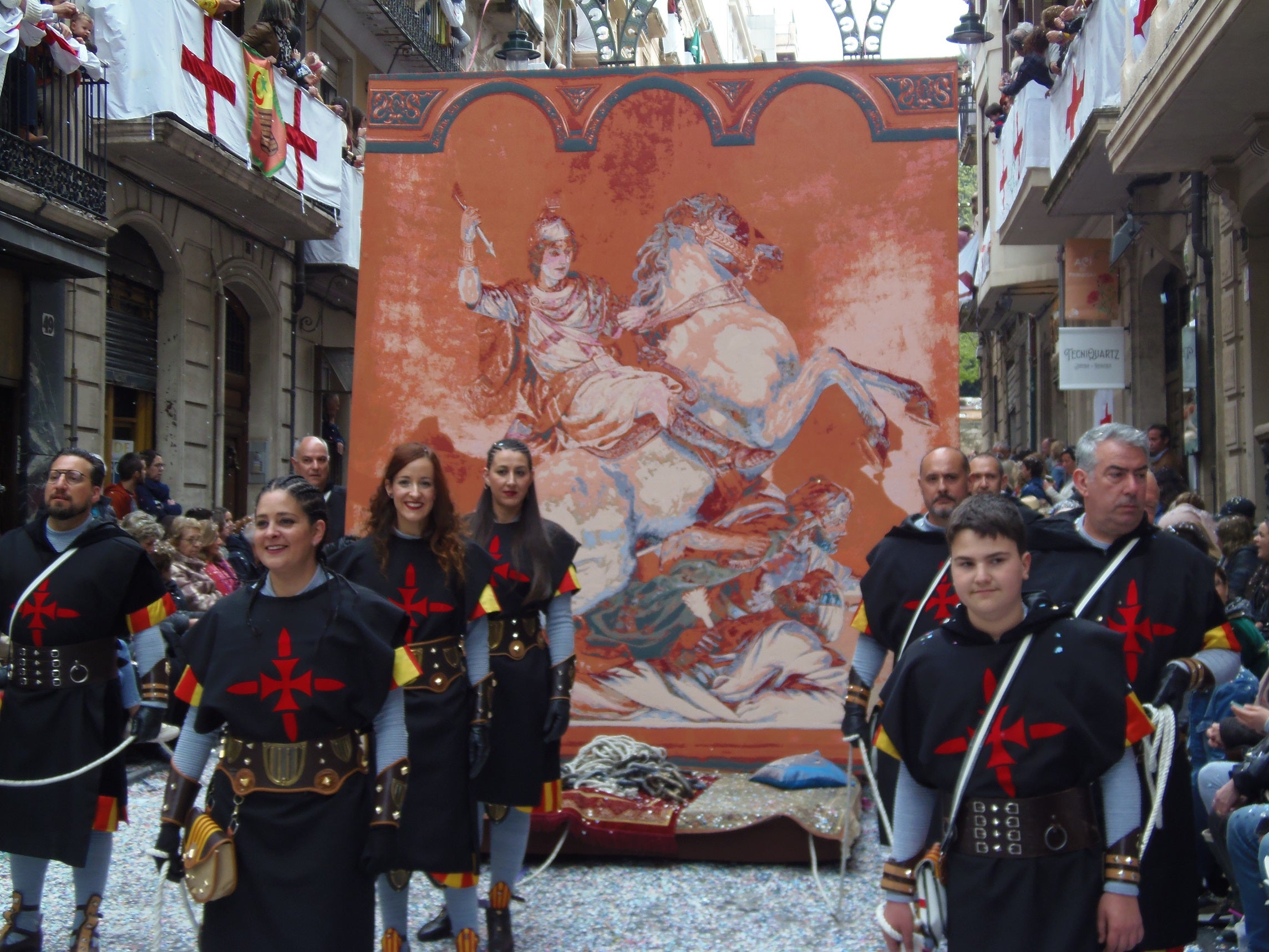 Parte del desfile de la capitanía mora.