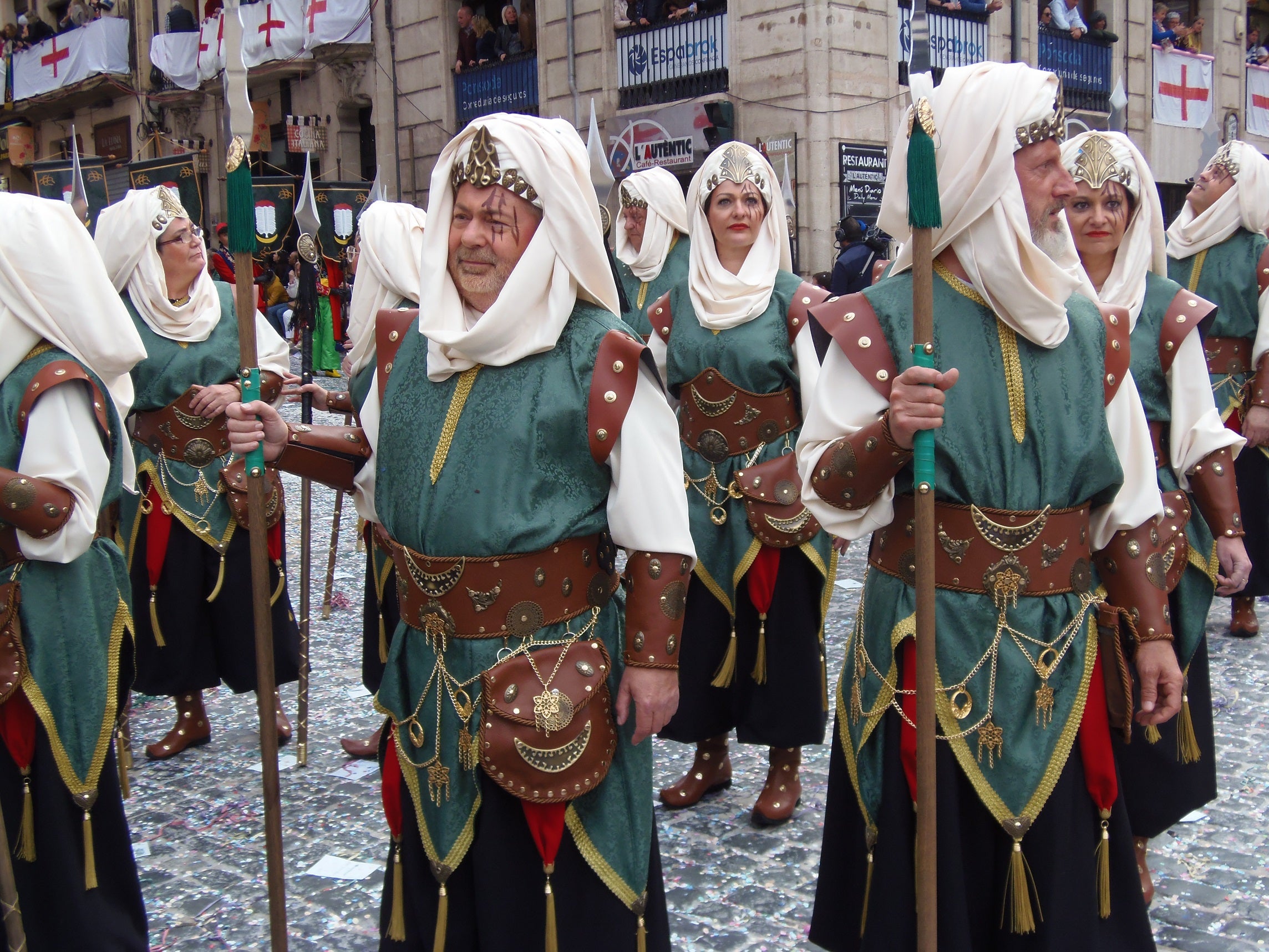 Parte del desfile de la capitanía mora.