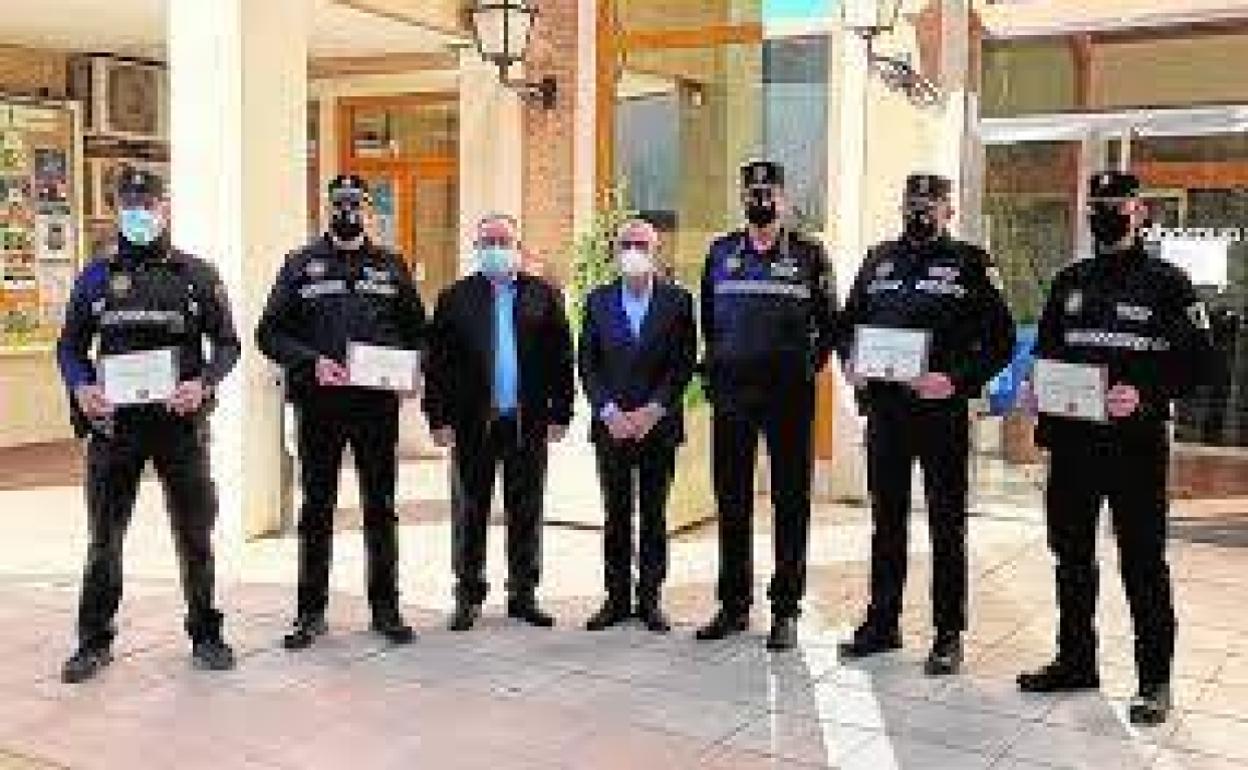 Agentes de la Policía Local de Alboraia, en una imagen de archivo. 