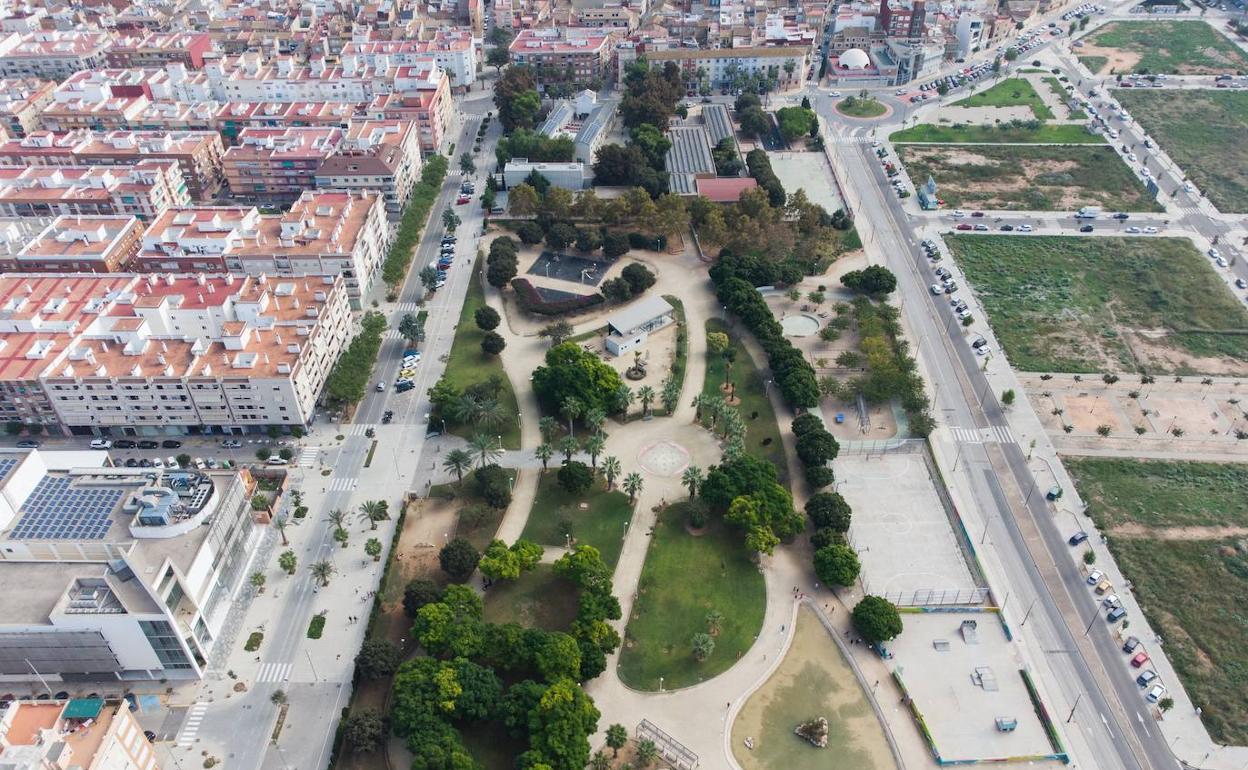 Una vista aérea del municipio.