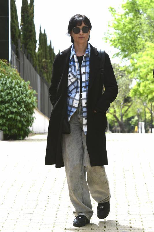 Michelle Jenner sale del tanatorio de San Isidro tras despedir al actor Juan Diego