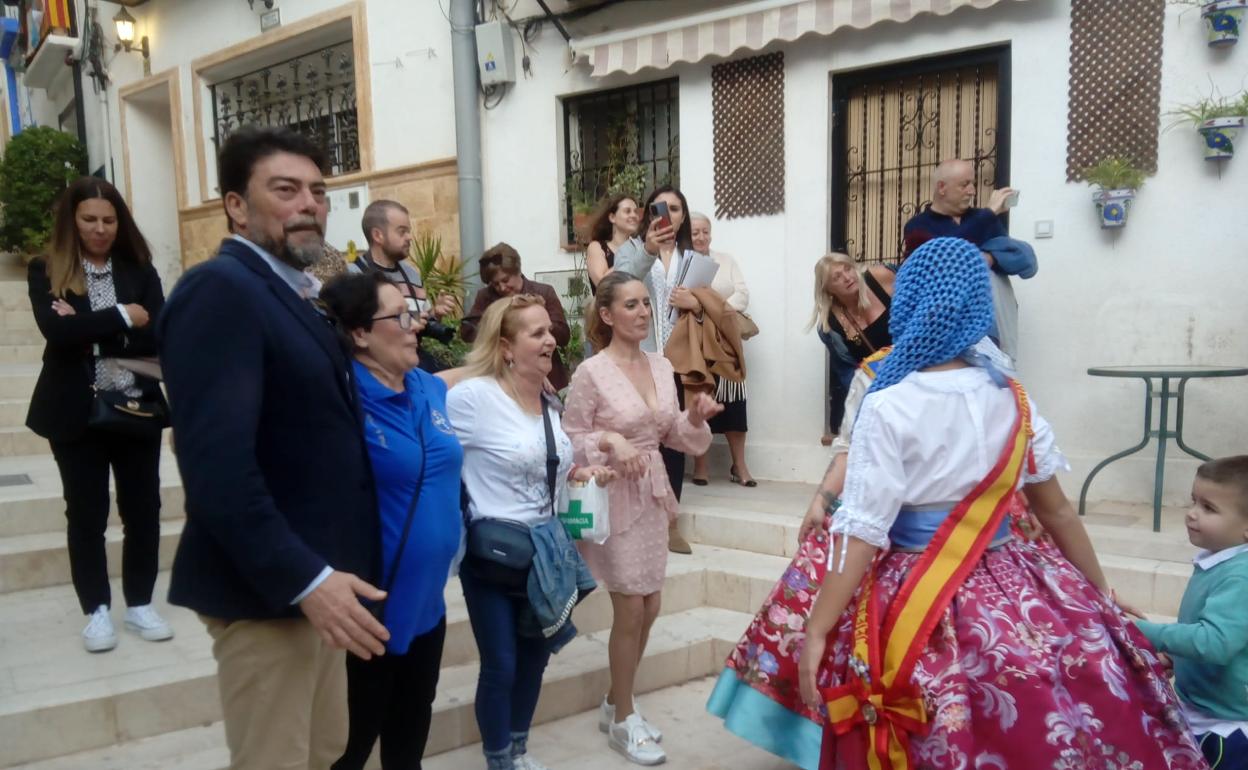 Luis Barcala, durante el pregón de esta mañana en Alicante. 