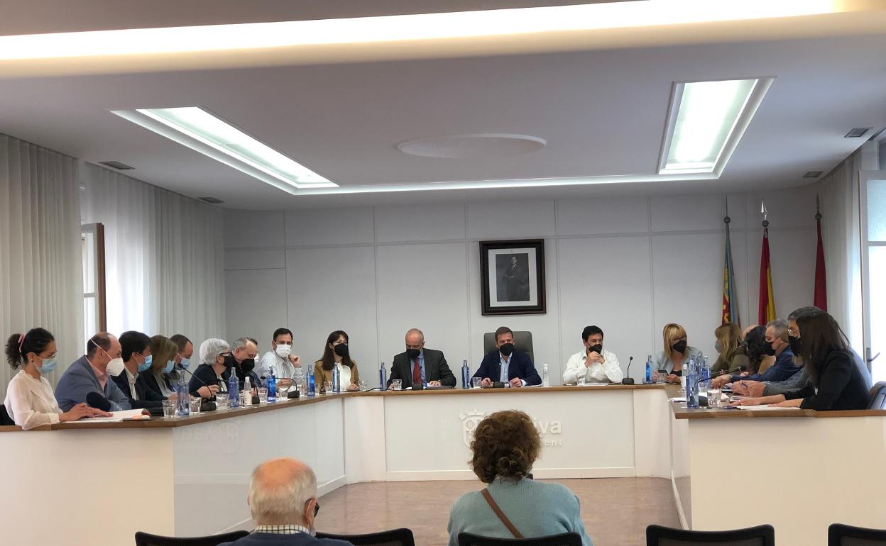 Un momento del pleno municipal, que ya se celebró en su formato habitual. 