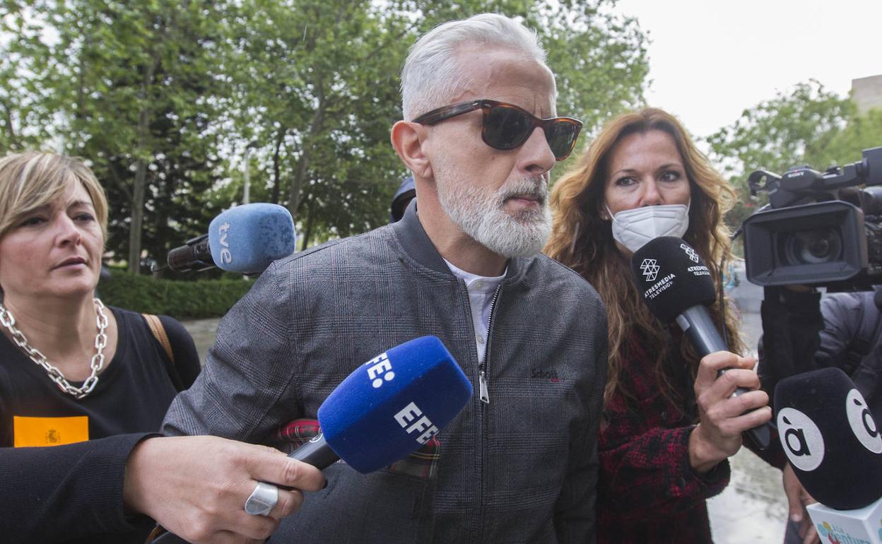 Marcos Benavent, a su llegada el pasado lunes a la Ciudad de la Justicia. 