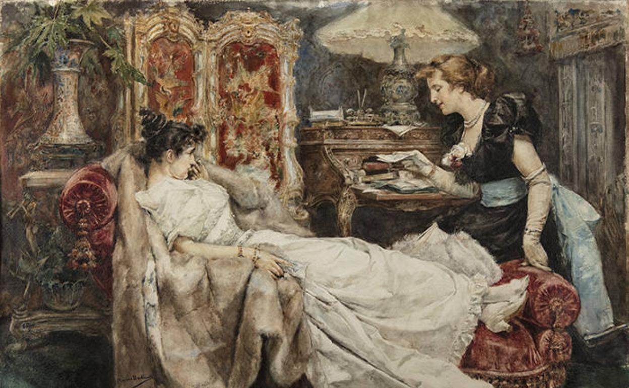 'La carta' (1894) realizada durante su estancia en Roma en 1894.