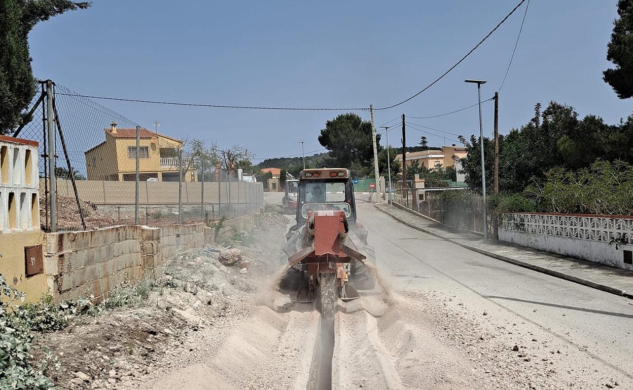 Obras en Llombai. 