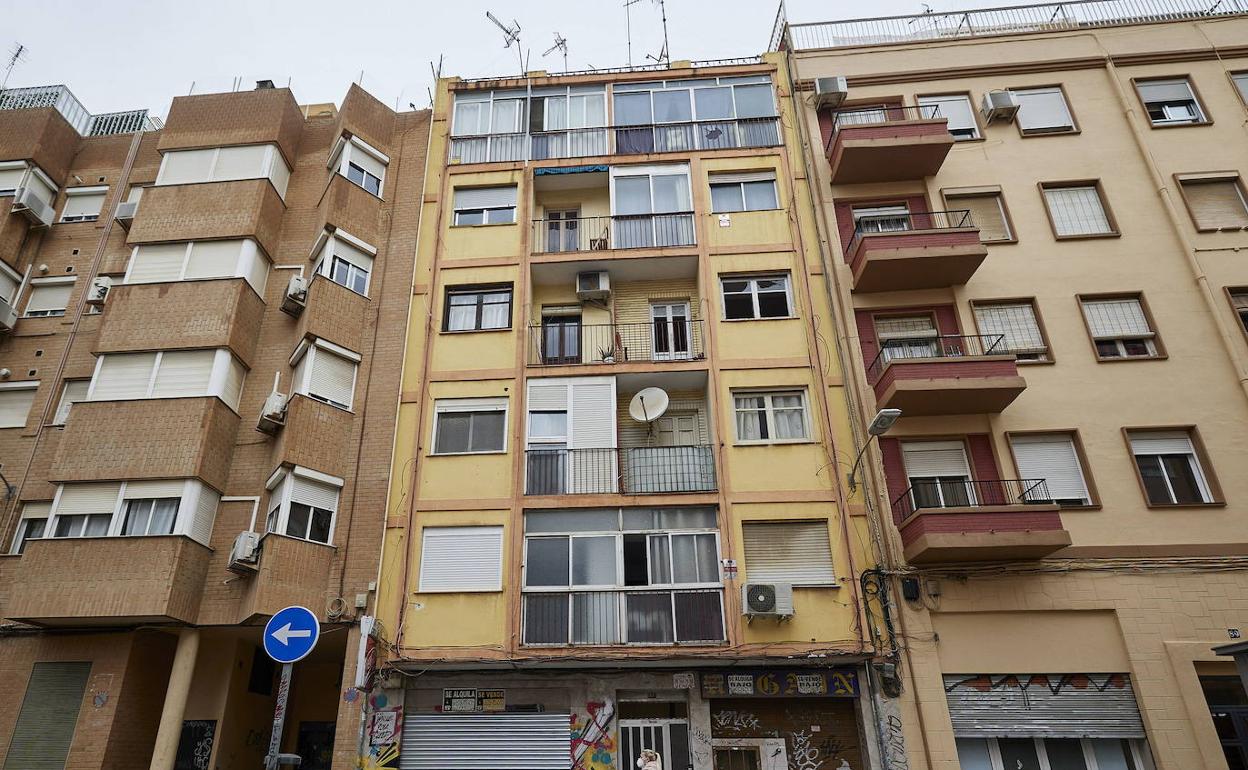 Un bloque de viviendas en Valencia. 