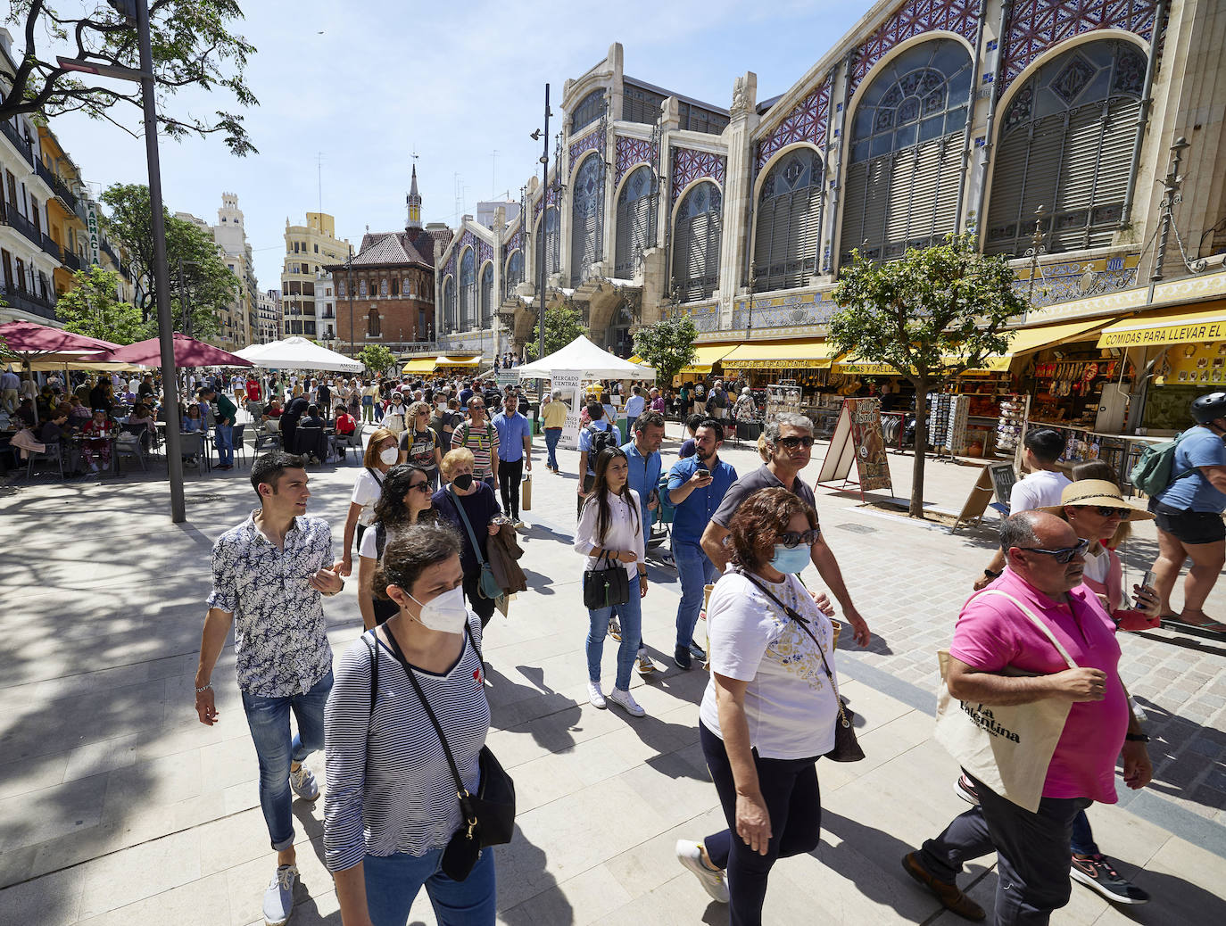 Fotos: Los turistas llenan el centro de Valencia