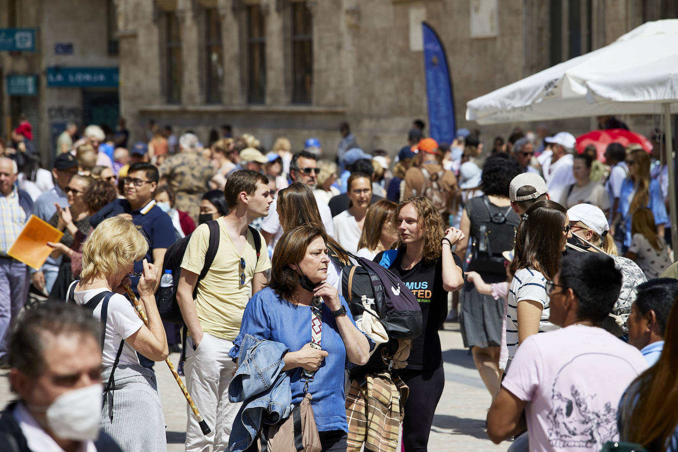 Fotos: Los turistas llenan el centro de Valencia