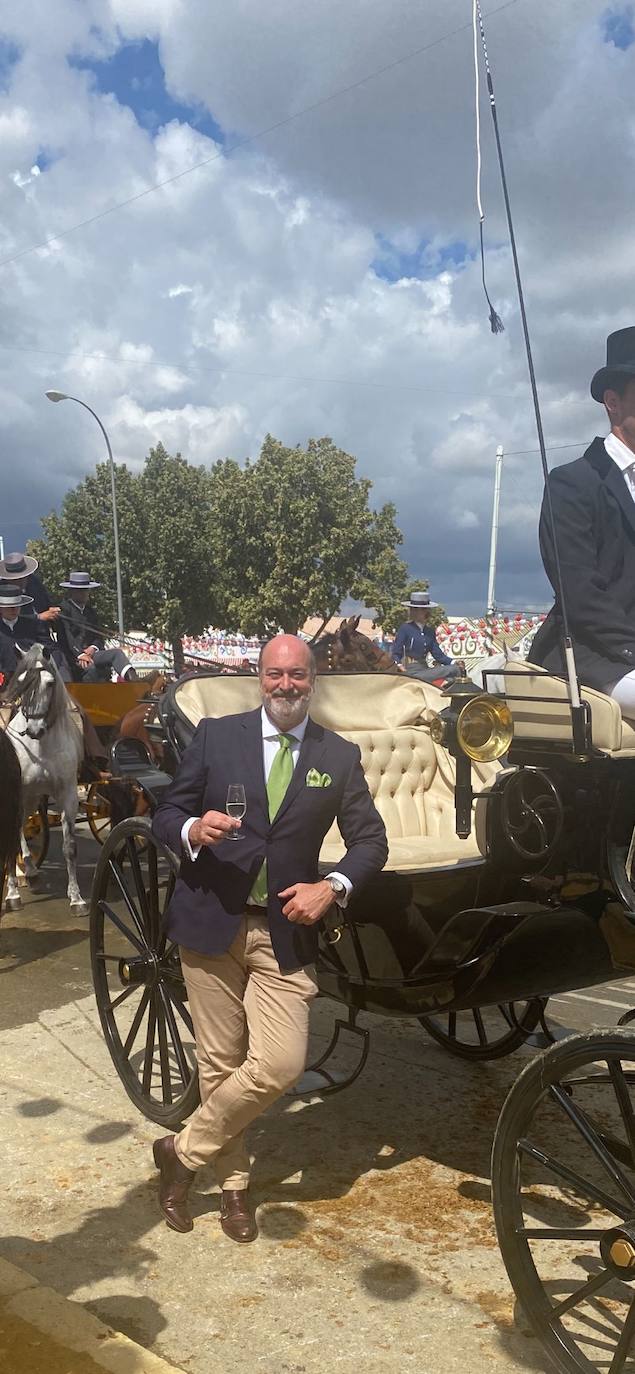 José Cosme disfrutó de la Feria de Abril.