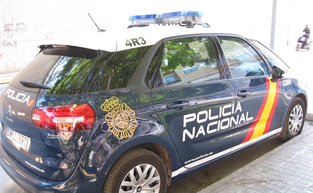 Un vehículos de la Policía Nacional. 