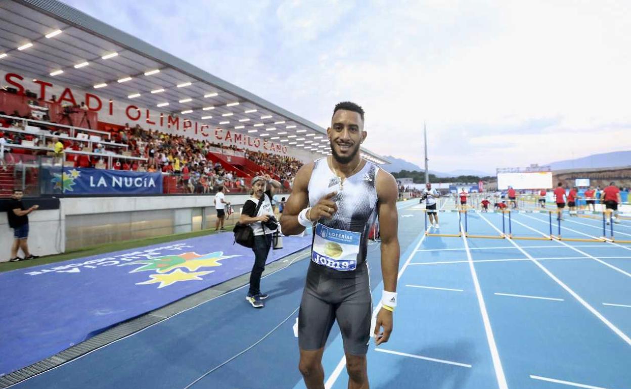 Imagen de archivo de Orlando Ortega en el Estadio Camilo Cano de La Nucía