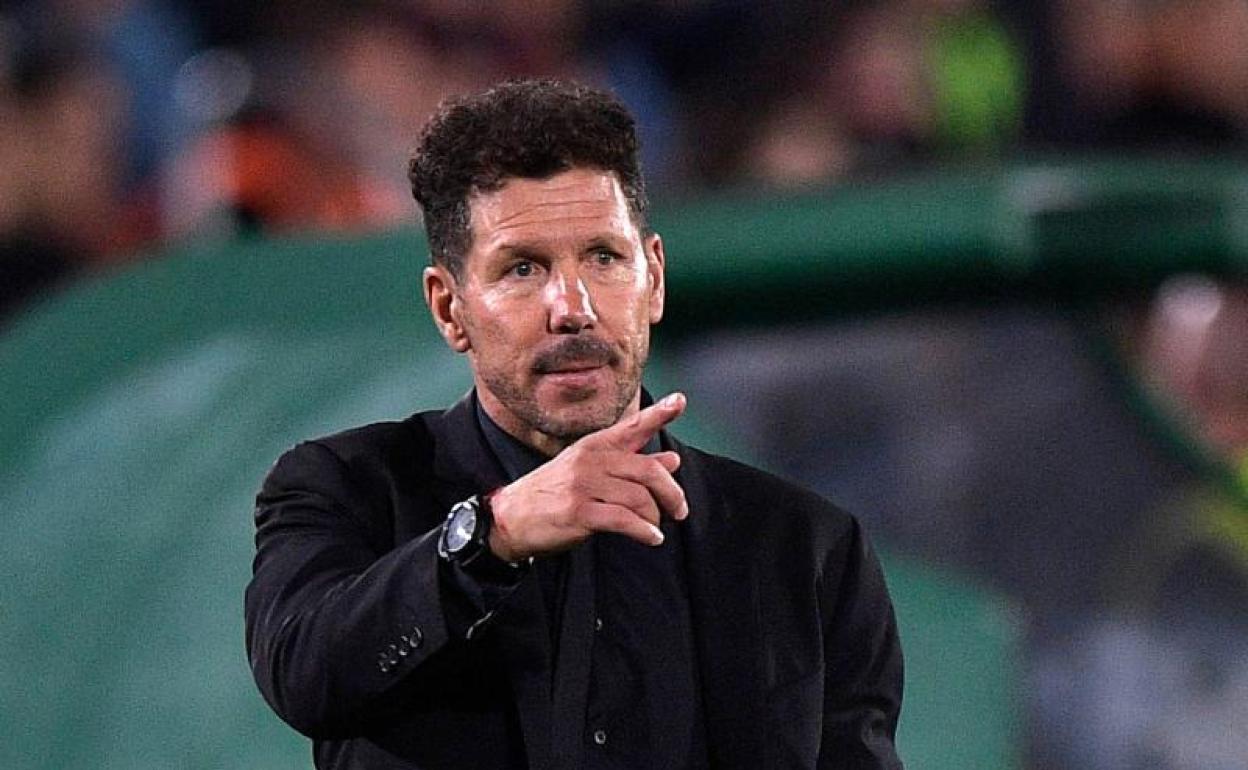 Diego Pablo Simeone, entrenador del Atlético de Madrid. 